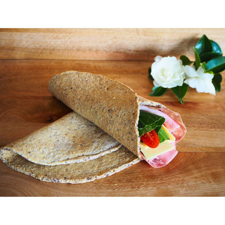 Two low carb diabetic bendy wraps