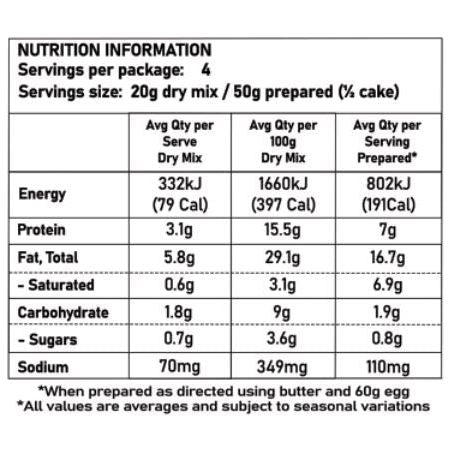 30% OFF - Choc Low Carb Mug Cake Mix