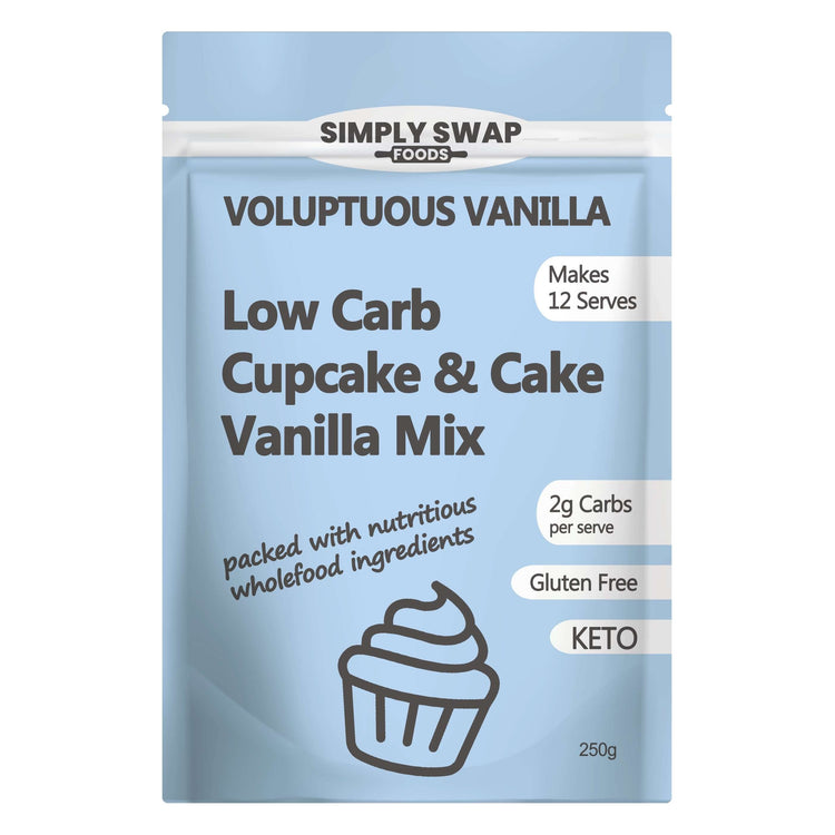 Low carb vanilla cake mix pouch