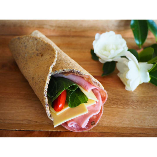 Low carb diabetic bendy wrap with fillings